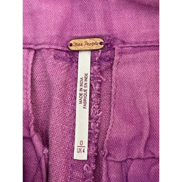 Free People So You Trouser Shorts Size 0 NWOT - Picture 6 of 6